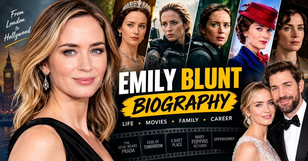 Emily Blunt Biography, Age, Movies, Husband & Career